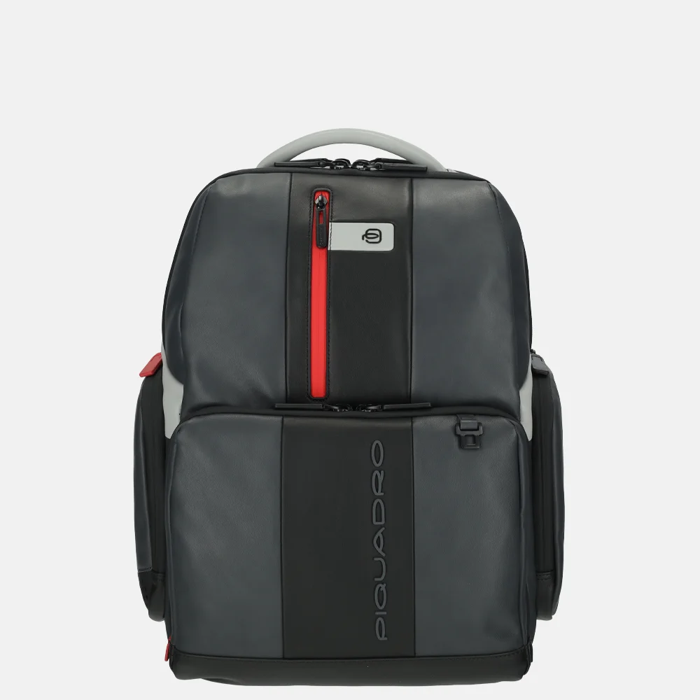 Piquadro Laptop Rugzakken grijs en zwart